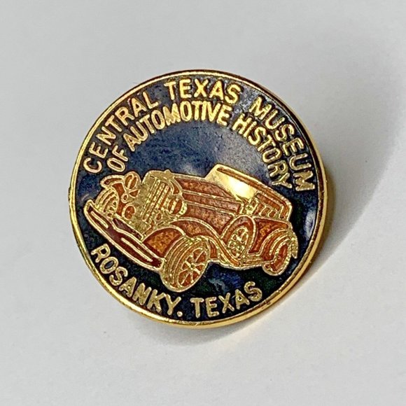 Unbranded Other - Central Texas Museum Of Automotive History Pin Rosanky, Texas Gold Tone